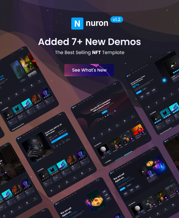 Nuron - NFT Marketplace React NextJS Template - 6