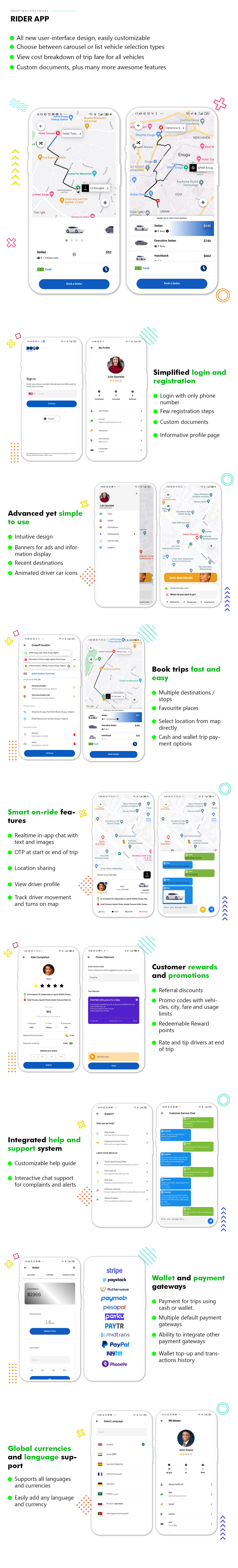 Droptaxi white label taxi app software script - 4