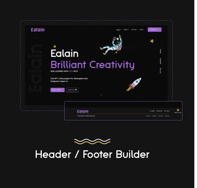Ealain | Digital Artist Creative Portfolio WordPress Theme + Figma - 12
