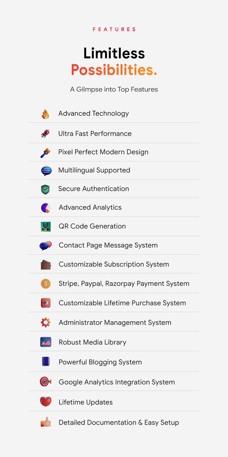 Blink bio link platform features