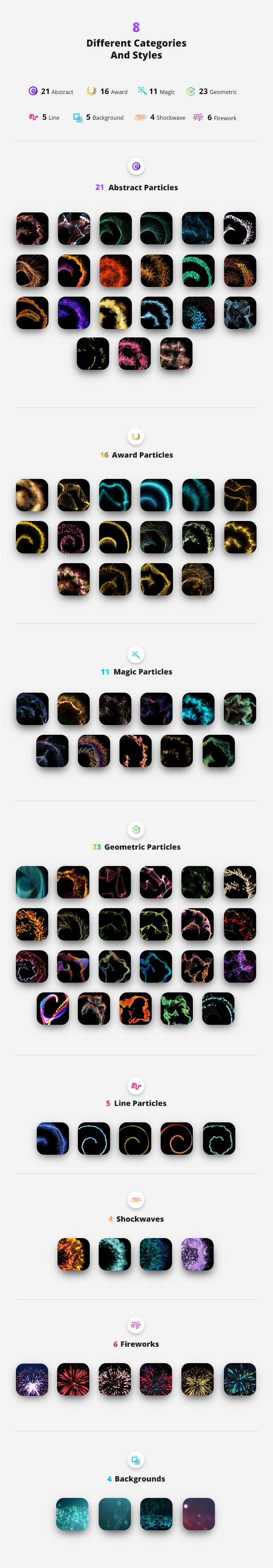 Particle Builder | Magical Pack: Magic Awards Abstract Particular Presets - 13