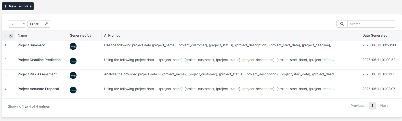 Prompt Templates