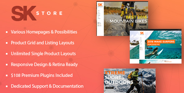 SK Store - Responsive Store WP theme for Sport and Athletes