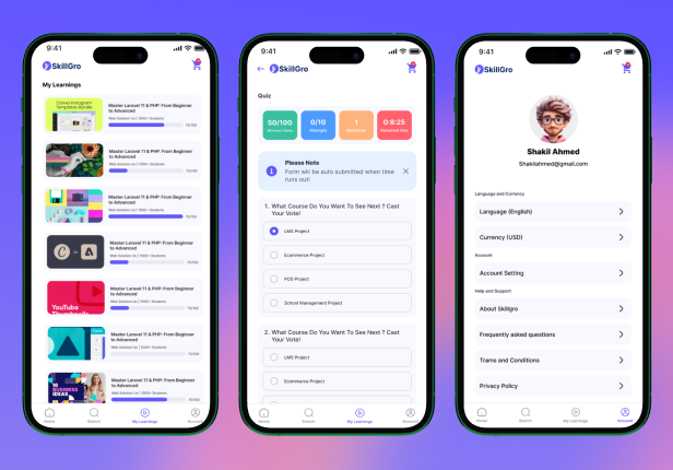 SkillGro LMS Student App - Course & Learning Management System - 8
