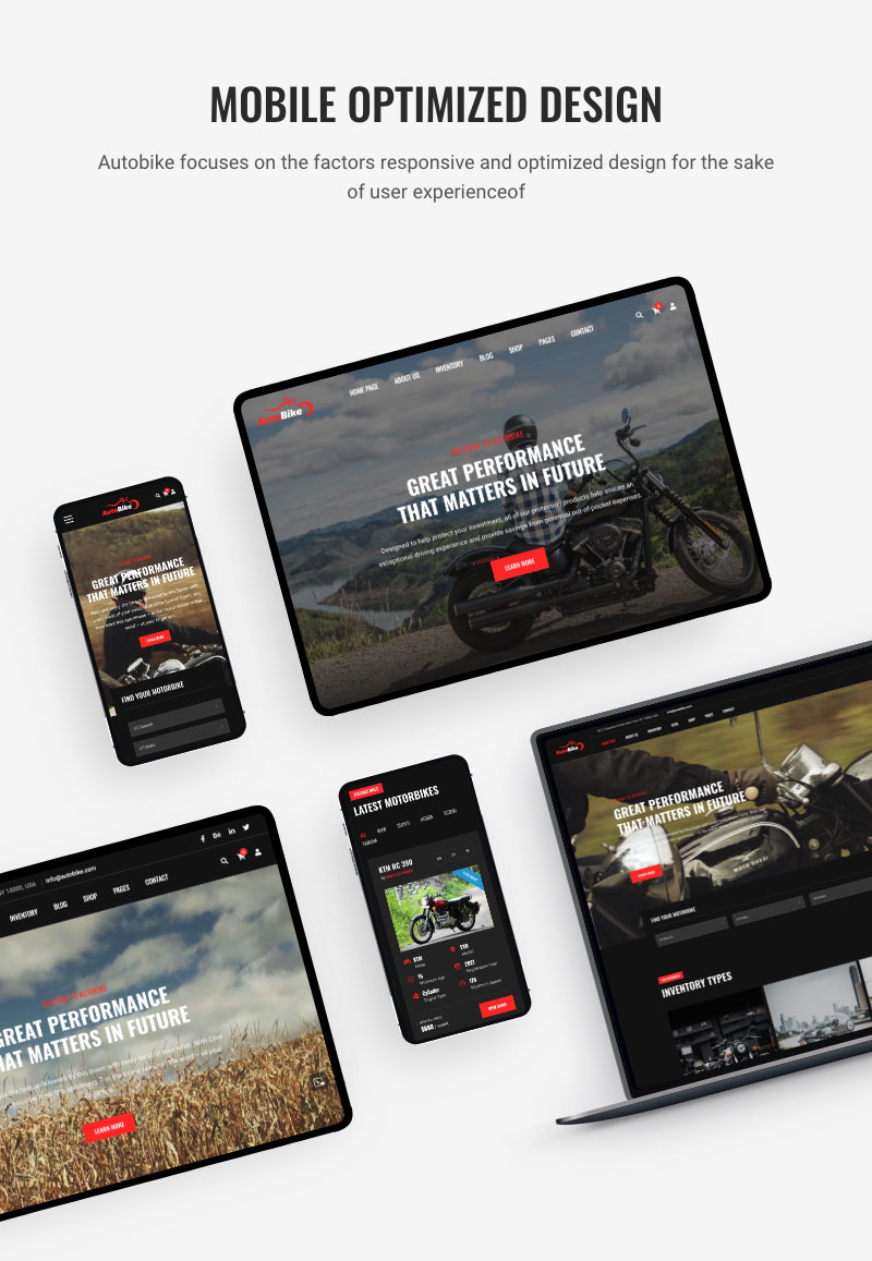 Autobike - Motorcycle Store & Bike Rental Services WordPress Theme - 6