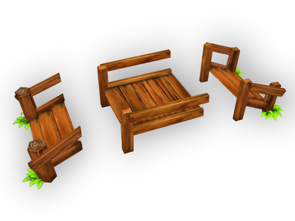 Low Poly Wood Bridge