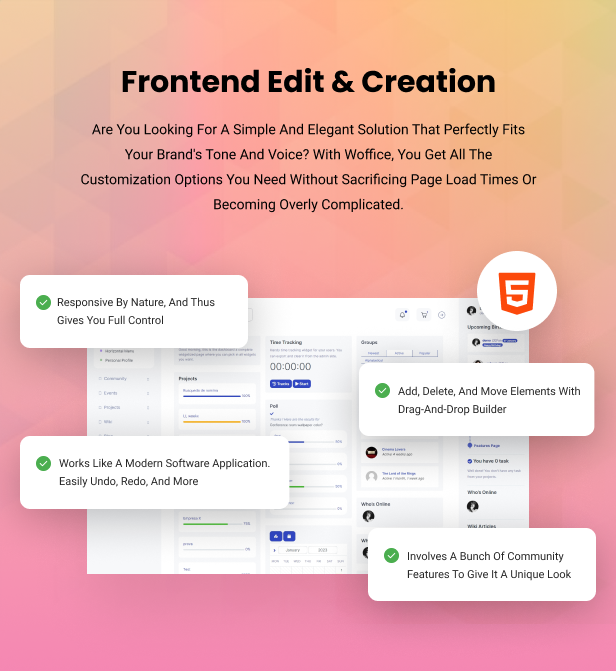 Woffice - Intranet, Extranet & Project Management WordPress Theme - 7