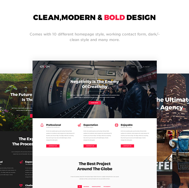 Kordon - Responsive One & Multi Page Portfolio Template - 1