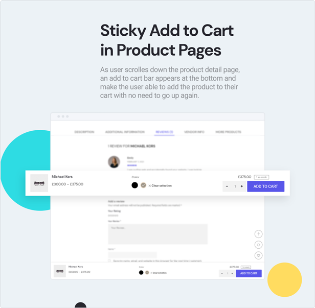 teta - WooCommerce WordPress Theme - Sticky add to cards