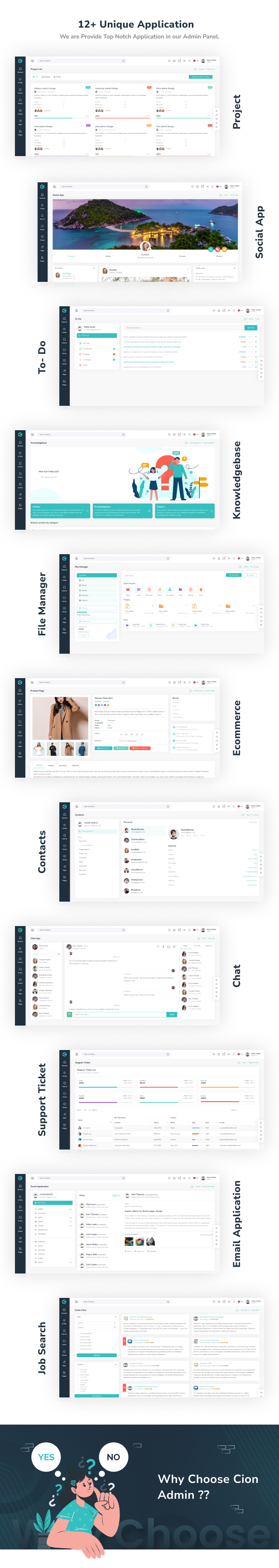Cion Admin Dashboard theme