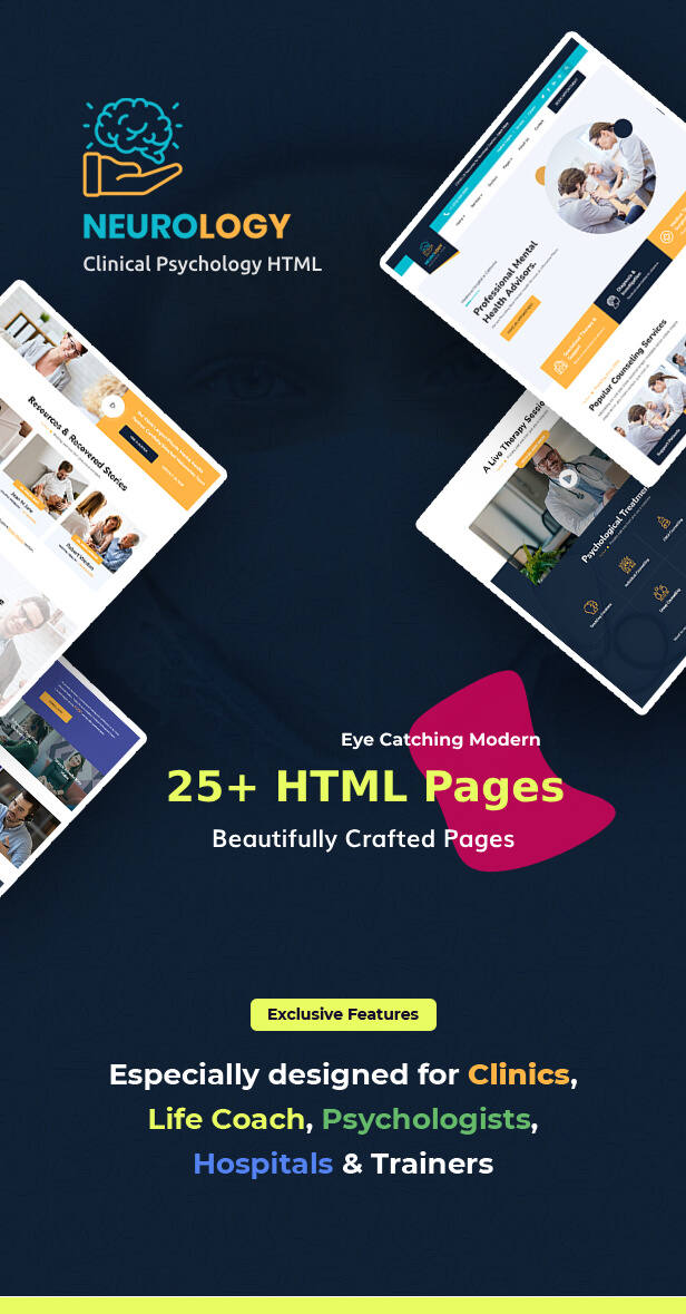 Neurology - Psychology & Counseling HTML Theme