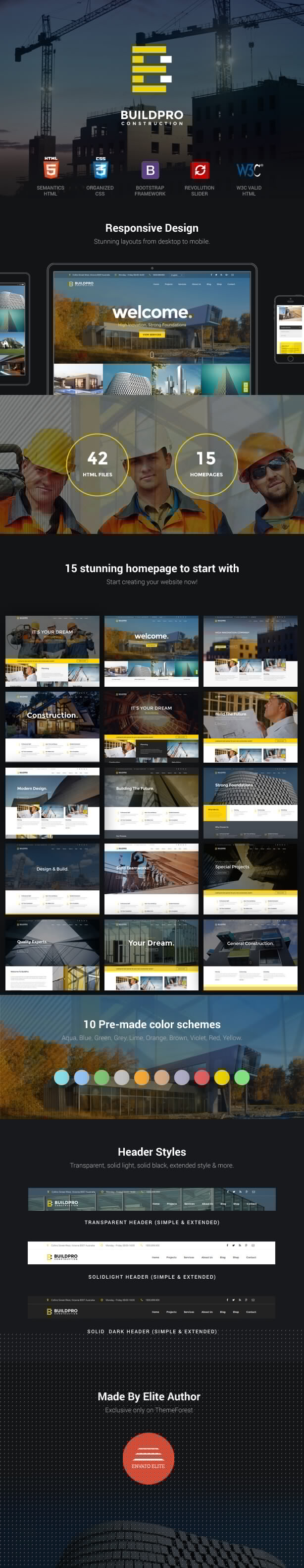Construction and Building Website Template