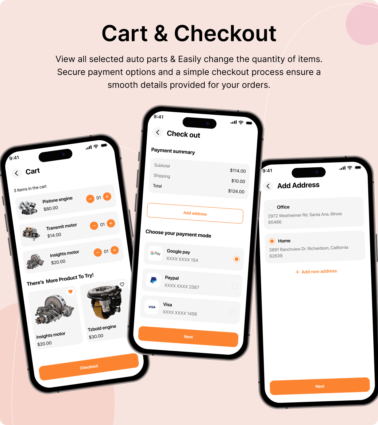 AutoParts Store App - E-commerce Store app in Flutter 3.x (Android, iOS) with WooCommerce Full App - 12