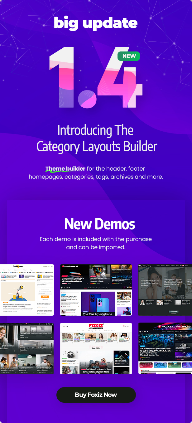 foxiz wordpress news theme version 1.4