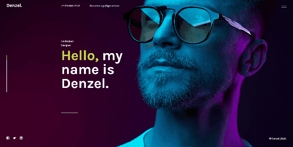 Denzel. - Onepage Personal HTML Template - 4