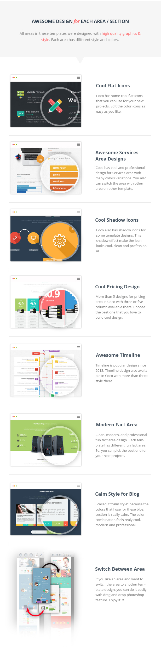 Coco | Creative Hosting Mobile App Personal PSD - 10