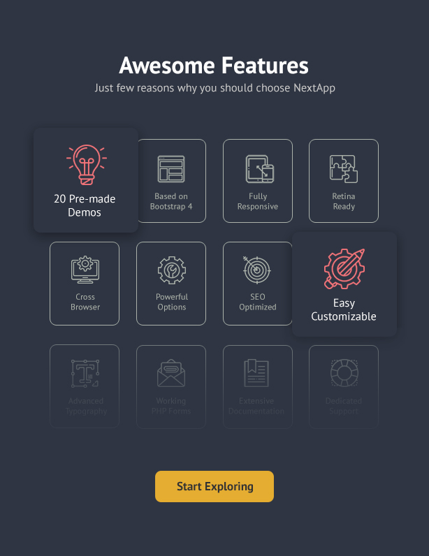 App Landing Page WordPress Theme for Mobile Application Software Design & Development Site - Nextapp - 7