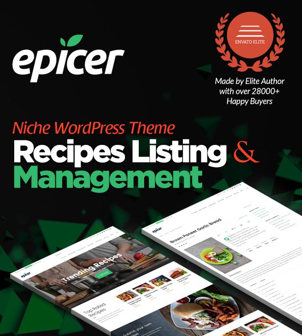Epicer - Recipe Listing WordPress Theme - 5