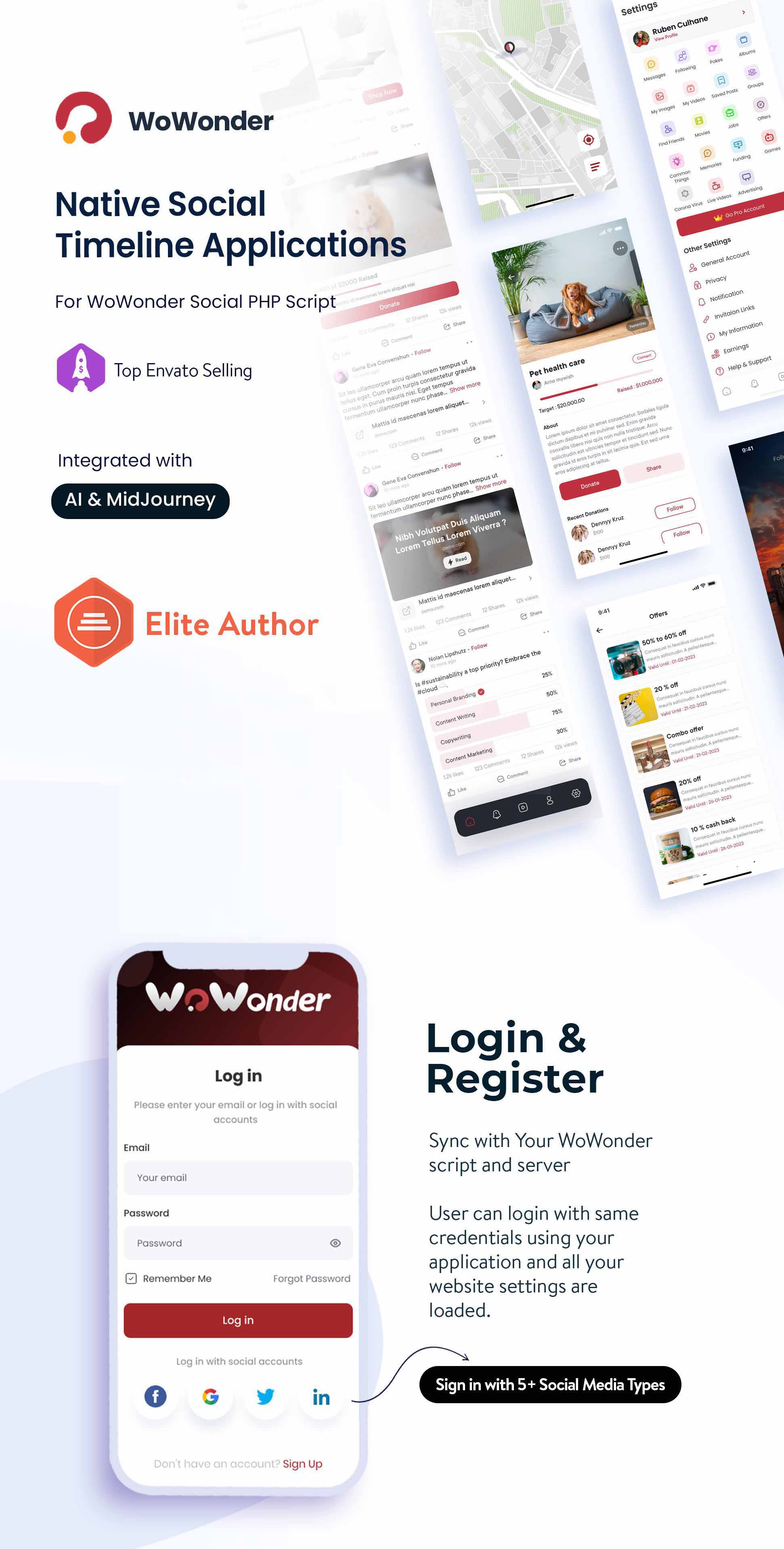 Mobile Native Social Timeline Applications - For WoWonder Social PHP Script - 4