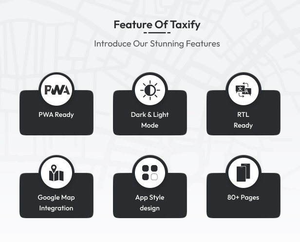 taxify – Electronic Shop Mobile App PWA Template