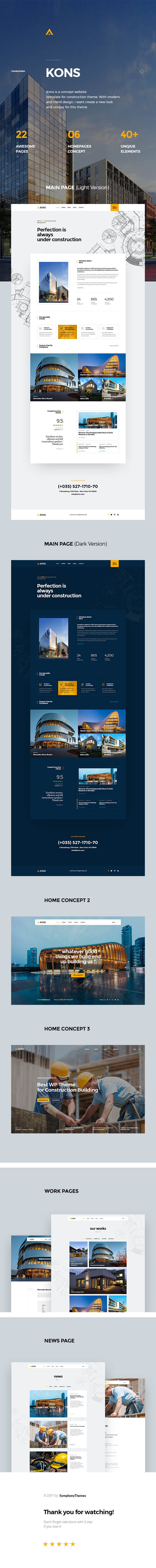 Kons Drupal 8 Construction & Building Theme