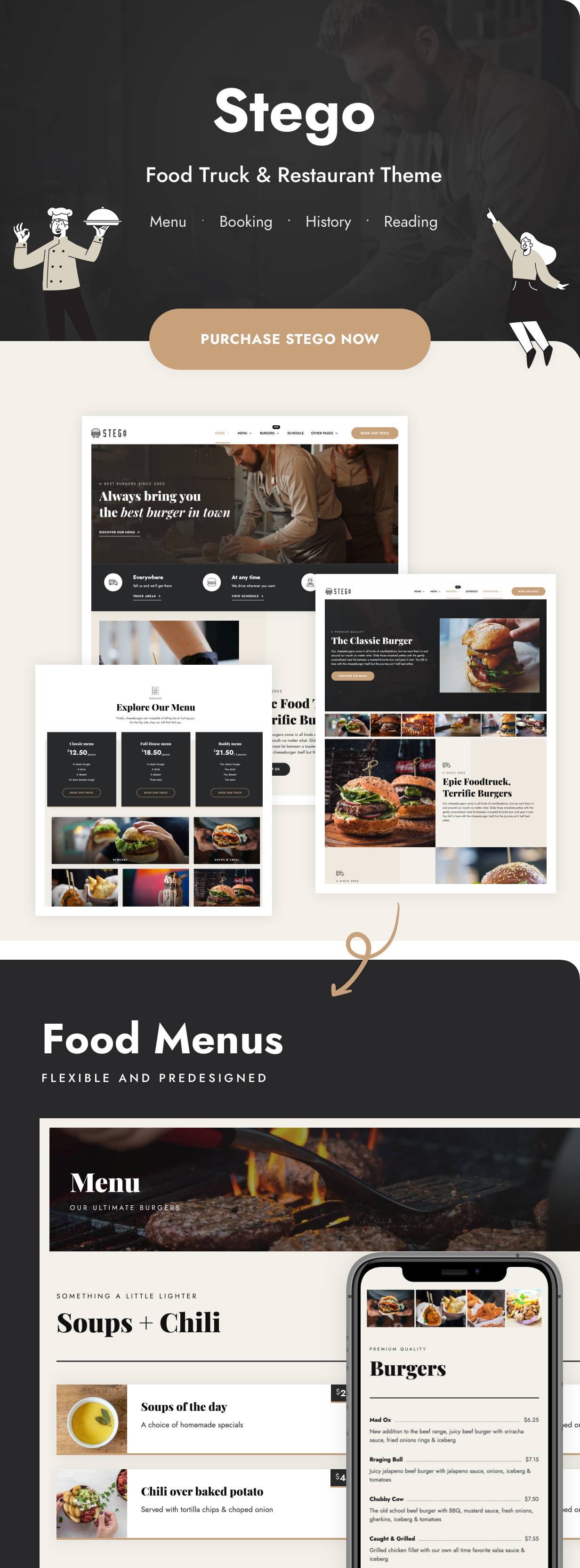 Stego - Food Truck & Restaurant Theme - 9