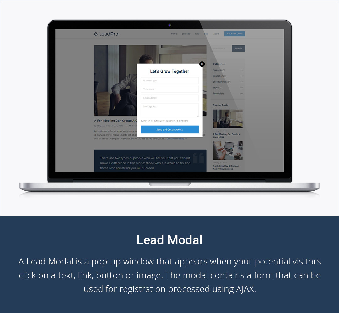 Lead Modal