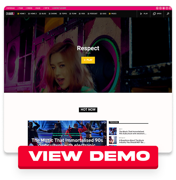 Onair2: Radio Station WordPress Theme With Non-Stop Music Player - 6