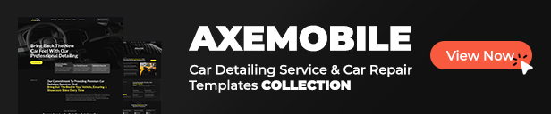 Axemboile Car Detailing Service & Car Repair Templates Collection