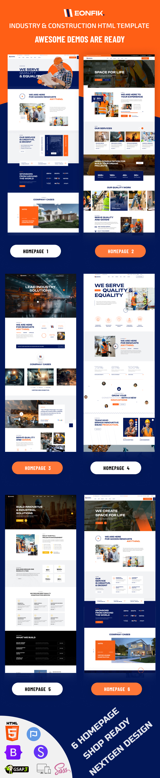 Eonfik - Construction HTML Template - 2