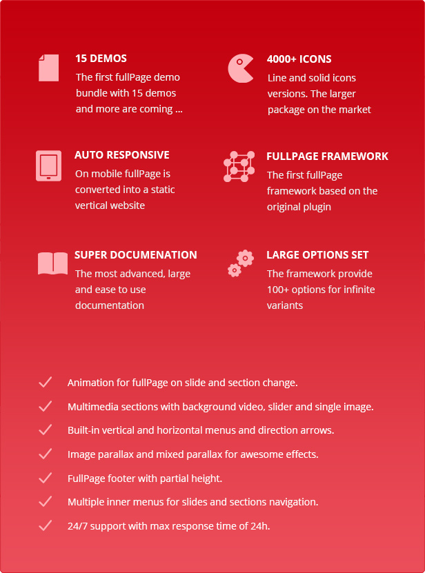 FullPage -  Fullscreen Multi Concept HTML5 Template - 3