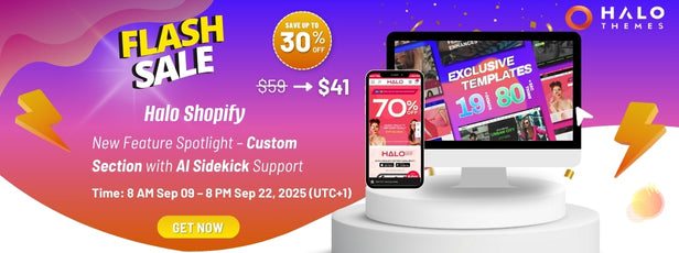 Halo Shopify Theme Sale 30% Off – Power Elite Author Theme