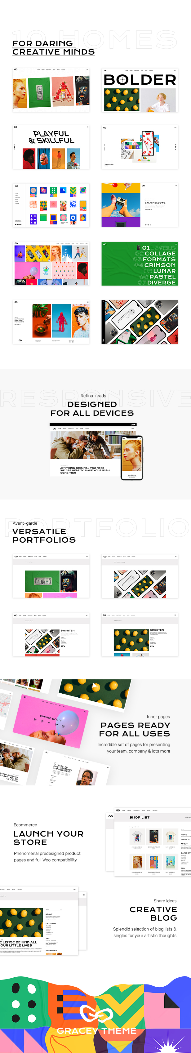 Gracey - Creative Portfolio WordPress Theme - 2