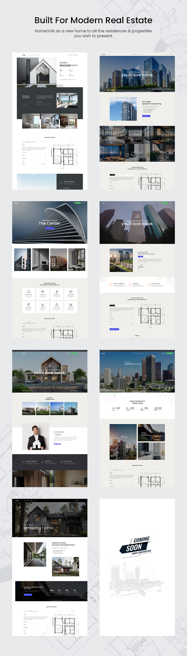 Homeunik – Single Property & Apartment Complex Theme