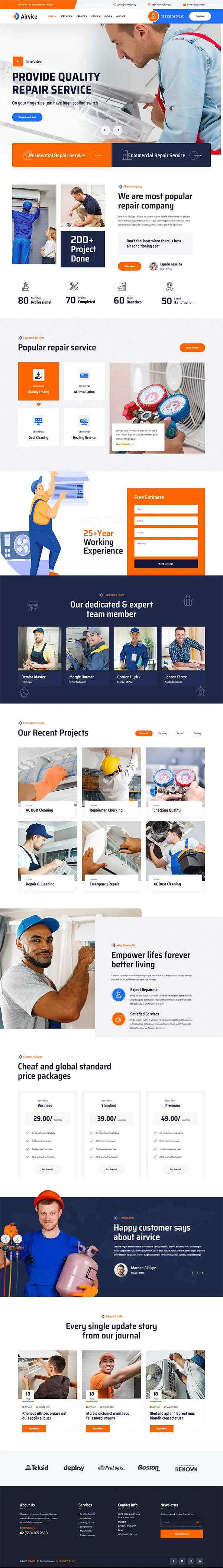 Airvice joomla template