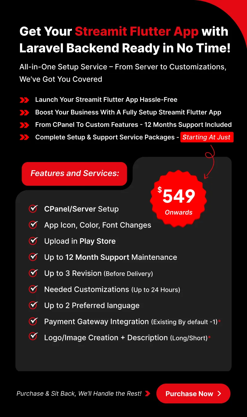Streamit Laravel - Movie, TV Show, Video Streaming Platform With Laravel with ChatGPT - 54