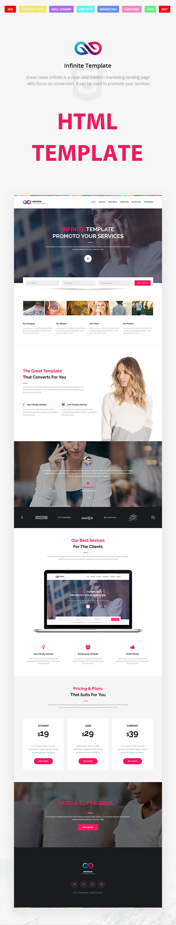 Infinite - Digital Marketing HTML5 Template - 3