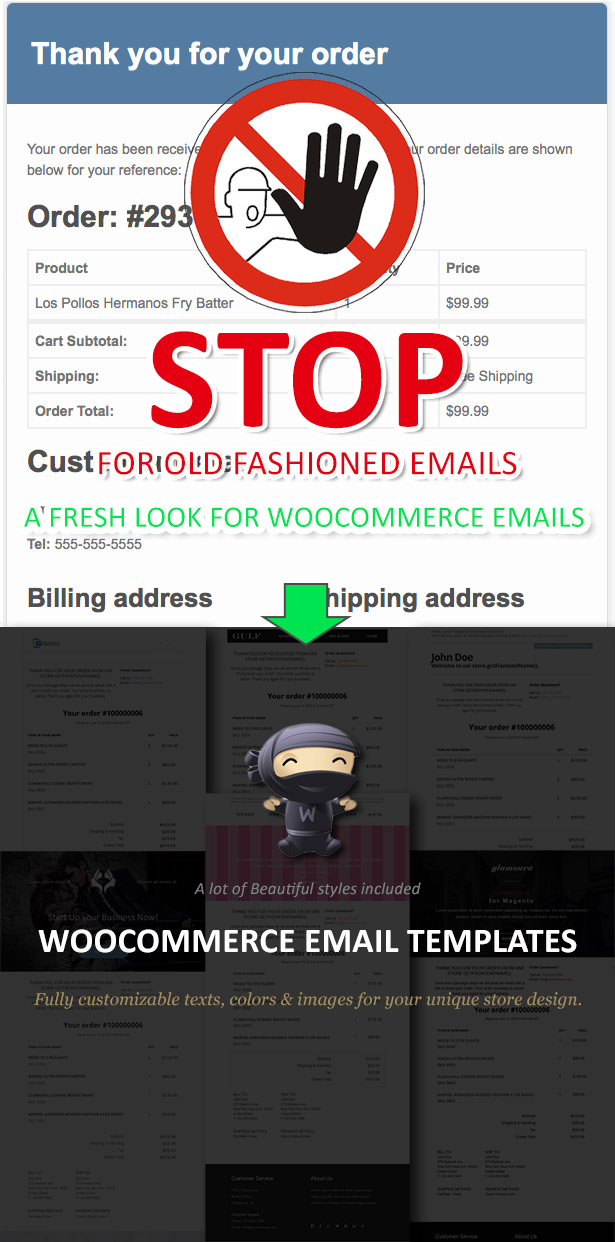 WooCommerce Email Templates - Preview