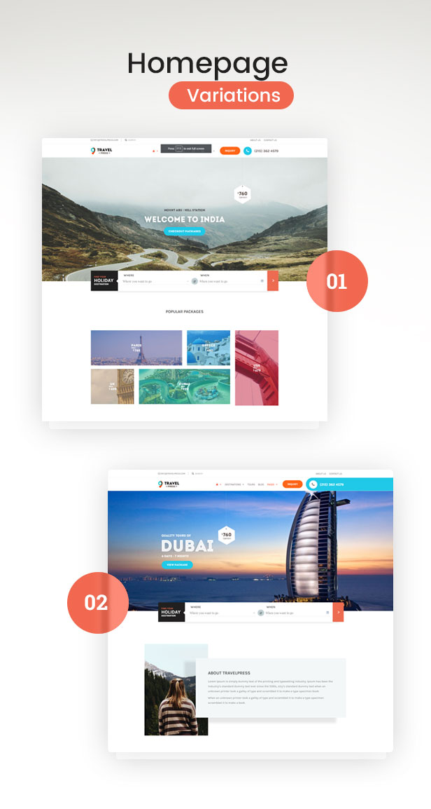 Travel Agency WordPress Theme - 3