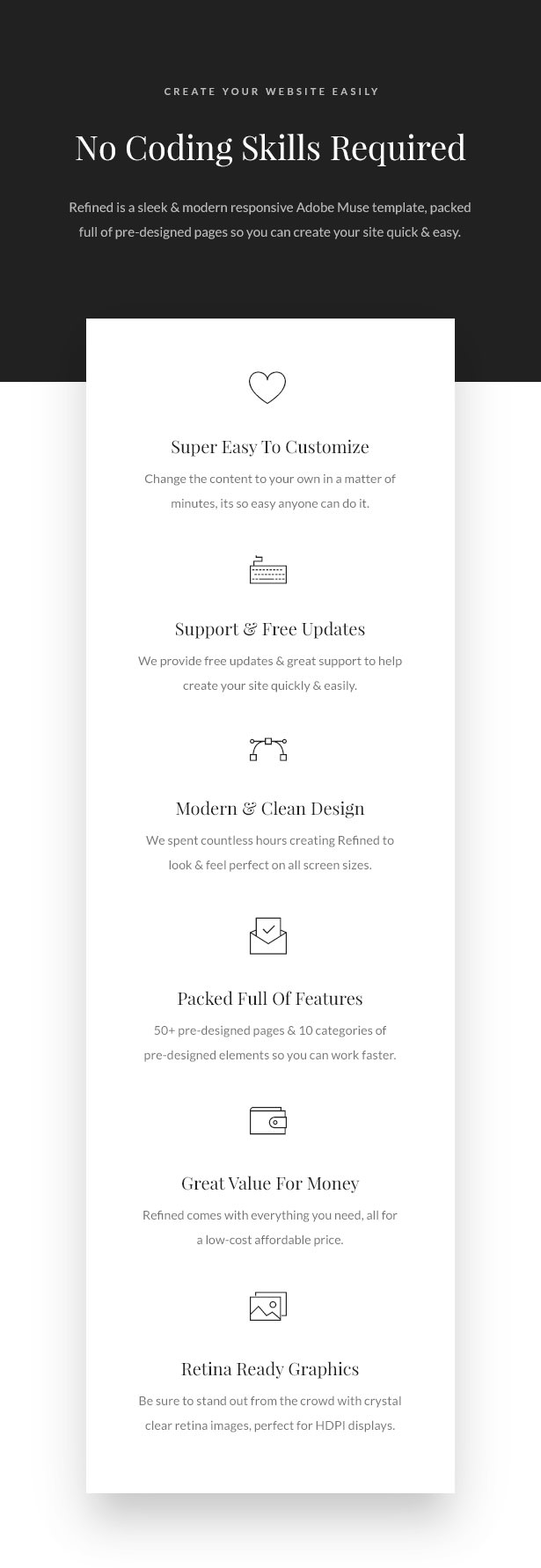 Refined - Responsive Multi-Purpose Muse Template - 3