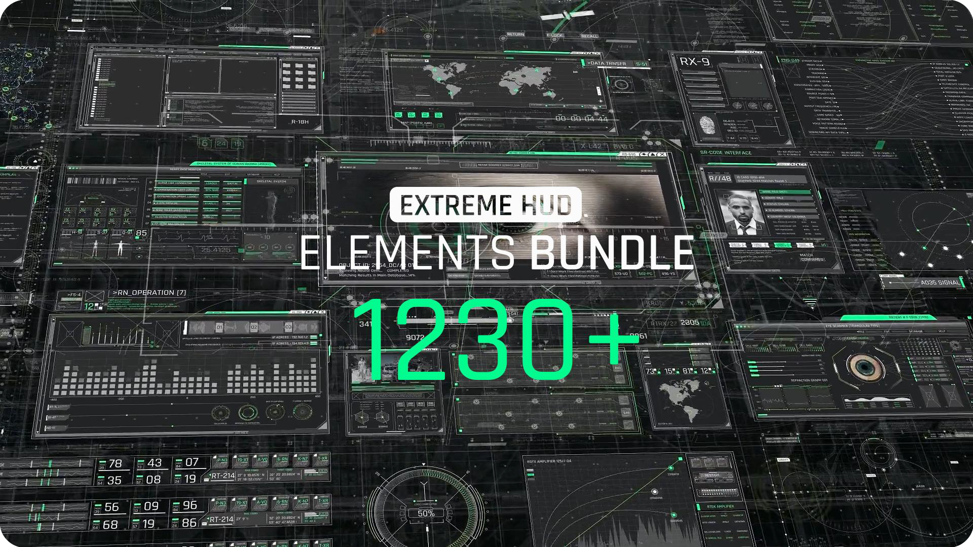 Extreme HUD Elements Bundle 1200+ - 30