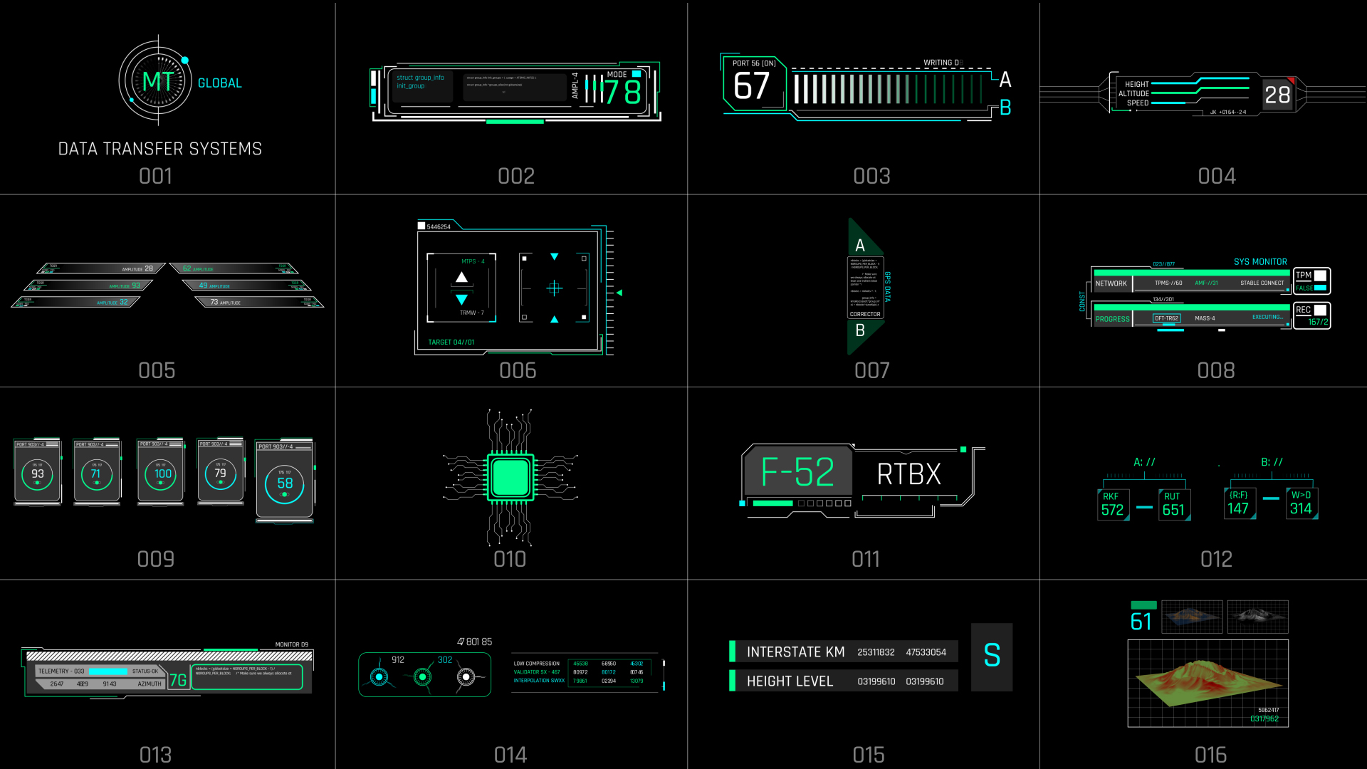 Ultimate HUD Library For Premiere Pro - 54