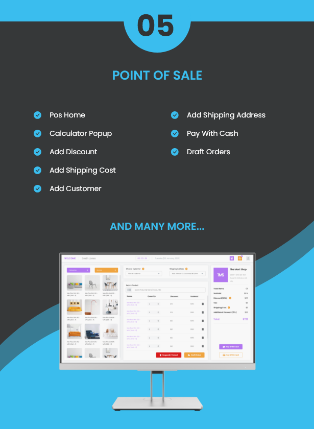 Namal – 5 in 1 Ionic Delivery Solution with POS for Single & Multiple Location Business Brand - 8