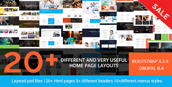 Brezz - Responsive Multi-Purpose Drupal 8 Theme