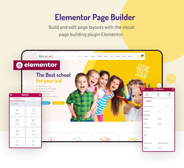 Ibble School- Education WordPress Theme Elementor Page Builder