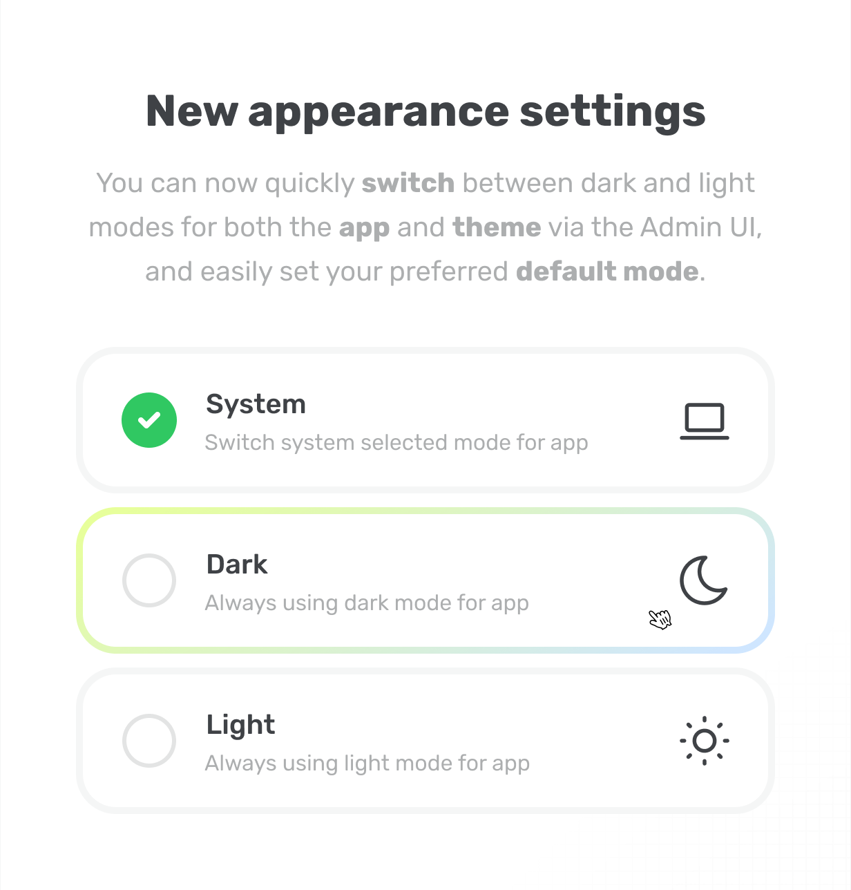 Quickly switch between dark and light modes aikeedo @heyaikeedo