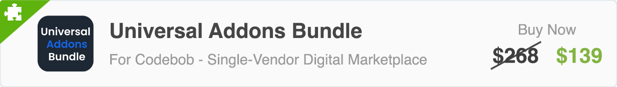 Codebob - Single-Vendor Digital Marketplace (SAAS) - 1