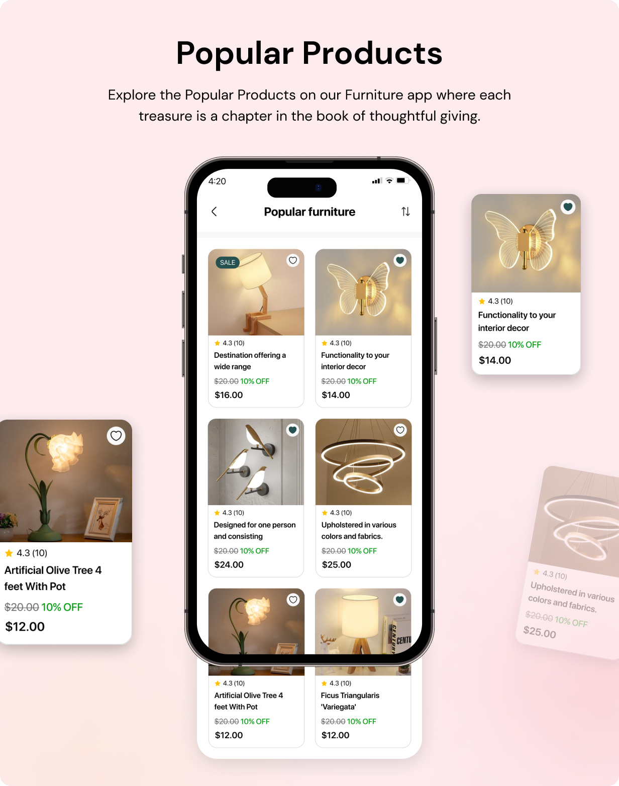 DecorHome App - Online Furniture Selling in Flutter 3.x (Android, iOS) with WooCommerce Full App - 12