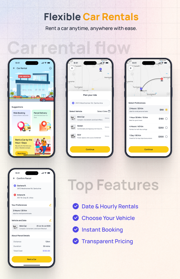 CabME - Flutter Complete Taxi app | Taxi Booking Solution - 12