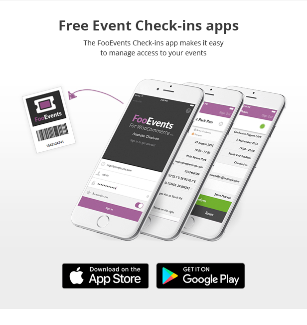 FooEvents Check-ins Apps FooEvents Check-ins Apps